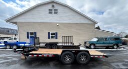 2027 BWISE 7×18 14,000 GVW-HYDRAULIC TILT DECK TRAILER, ALUMINUM WHEELS, G-RATED TIRES (HT18-14)