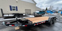 2027 BWISE 7×18 14,000 GVW-HYDRAULIC TILT DECK TRAILER, ALUMINUM WHEELS, G-RATED TIRES (HT18-14)