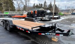 2027 BWISE 7×18 14,000 GVW-HYDRAULIC TILT DECK TRAILER, ALUMINUM WHEELS, G-RATED TIRES (HT18-14)