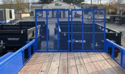 2027 BWISE 7×18 UTILITY TRAILER–7,000 GVW | TWO PIECE SPLIT DETACHABLE GATE | ELECTRIC BRAKES | (UT-718)-BLUE