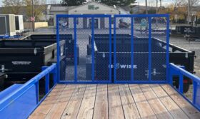 2027 BWISE 7×18 UTILITY TRAILER–7,000 GVW | TWO PIECE SPLIT DETACHABLE GATE | ELECTRIC BRAKES | (UT-718)-BLUE