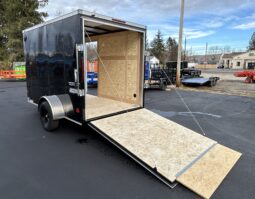 2026 Haulmark Passport Deluxe 6 x 10 Enclosed Cargo Trailer-2,990 GVW, 6\’6\” Interior, V-Nose, Ramp Door (PP610S2-D)-Black