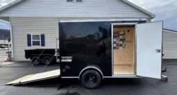 2026 Haulmark Passport Deluxe 6 x 10 Enclosed Cargo Trailer-2,990 GVW, 6\’6\” Interior, V-Nose, Ramp Door (PP610S2-D)-Black