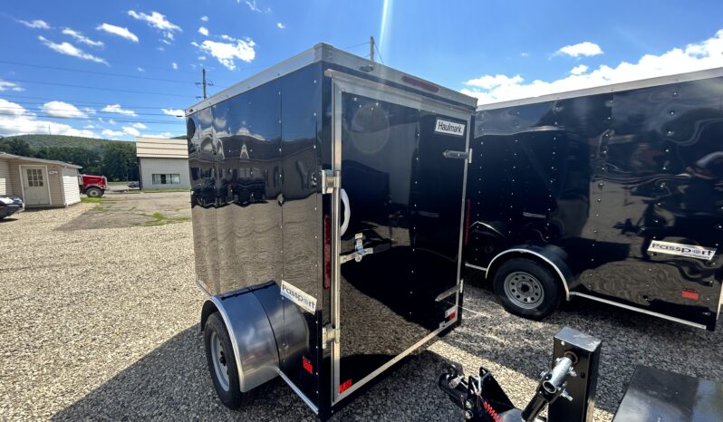 2026 Haulmark Passport Deluxe 5 x 8 Enclosed Trailer-2,990 GVW, 6′ Interior, V-Nose, Side Swing Door (PP58S2-D)-Black full