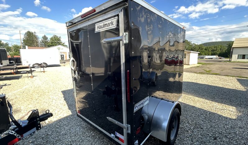 2026 Haulmark Passport Deluxe 5 x 8 Enclosed Trailer-2,990 GVW, 6′ Interior, V-Nose, Side Swing Door (PP58S2-D)-Black full