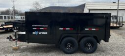 2026 BWISE 7×12 DUMP TRAILER-12,000 GVW, 44″ HIGH SIDE, BARN DOORS, RAMPS & D-RINGS (DT712LP-LE-12-H)