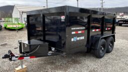 2026 BWISE 7×12 DUMP TRAILER-12,000 GVW, 44″ HIGH SIDE, BARN DOORS, RAMPS & D-RINGS (DT712LP-LE-12-H)