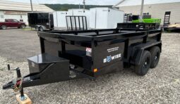 2027 BWISE 6×12 LOW PROFILE DUMP TRAILER-9,990 GVW COMBO GATE, RAMPS & D-RINGS (DT612LP-LE-10)