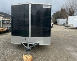 2026 Haulmark Passport Deluxe 7 x 16 Enclosed Cargo Trailer-7,000 GVW, 6\\\’6\\\” Interior, V-Nose, Ramp Door (PP716T2-D)-Black