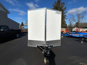2026 Haulmark Passport Deluxe 7 x 16 Enclosed Cargo Trailer-7,000 GVW, 7\\\’ Interior, V-Nose, Ramp Door (PP716T2-D)-White