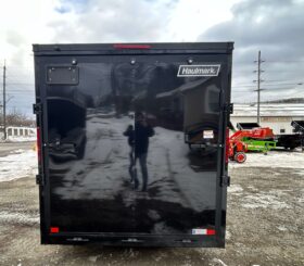 2026 Haulmark Passport Deluxe 7 x 16 Phantom Black Enclosed Cargo Trailer-7,000 GVW, 7\’ Interior, V-Nose, Ramp Door (PP716T2-D)-Phantom Black