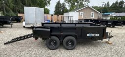 2027 BWISE 6×12 LOW PROFILE DUMP TRAILER-9,990 GVW COMBO GATE, RAMPS & D-RINGS (DT612LP-LE-10)