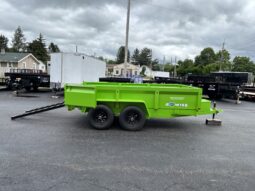 2027 BWISE 6×10 LOW PROFILE DUMP TRAILER-9,990 GVW COMBO GATE, RAMPS & D-RINGS (DT610LP-LE-10) LIME GREEN