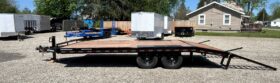 2027 BWISE 8.5×20 DECKOVER EQUIPMENT TRAILER-14,000 GVW, 6\’ ADJUSTABLE LADDER RAMPS, ELECTRIC BRAKES (EH820-14)