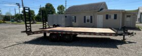 2027 BWISE 8.5×20 DECKOVER EQUIPMENT TRAILER-14,000 GVW, 6\’ ADJUSTABLE LADDER RAMPS, ELECTRIC BRAKES (EH820-14)