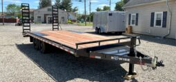 2027 BWISE 8.5×20 DECKOVER EQUIPMENT TRAILER-14,000 GVW, 6\’ ADJUSTABLE LADDER RAMPS, ELECTRIC BRAKES (EH820-14)
