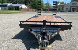 2027 BWISE 8.5×20 DECKOVER EQUIPMENT TRAILER-14,000 GVW, 6\’ ADJUSTABLE LADDER RAMPS, ELECTRIC BRAKES (EH820-14)