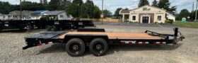 2026 BWISE 7×20 LOW PROFILE EQUIPMENT TRAILER-17,600 GVW, FULL WIDTH RAMPS w/SPRING ASSIST & ELECTRIC BRAKES (EF20-16HD)