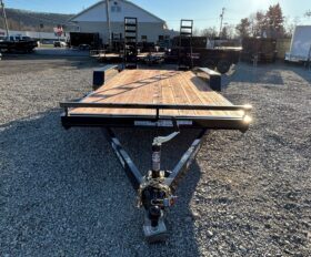 2027 BWISE / BRI-MAR 7×16-9,990 GVW LOW PROFILE EQUIPMENT TRAILER-5′ ADJUSTABLE RAMPS & ELEC BRAKES (EH16-10ELE)-BLACK