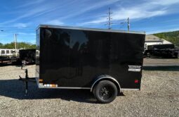 2026 Haulmark Passport Deluxe 5 x 10 Enclosed Cargo Trailer-2,990 GVW, 6’6″ Interior, V-Nose, Single Side Swing Door (PP510S2-D)-Black