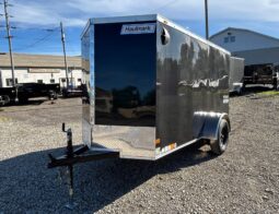 2026 Haulmark Passport Deluxe 5 x 10 Enclosed Cargo Trailer-2,990 GVW, 6’6″ Interior, V-Nose, Single Side Swing Door (PP510S2-D)-Black