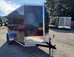 2026 Haulmark Passport Deluxe 5 x 10 Enclosed Cargo Trailer-2,990 GVW, 6’6″ Interior, V-Nose, Single Side Swing Door (PP510S2-D)-Black