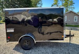 2026 Haulmark Passport Deluxe 5 x 10 Enclosed Cargo Trailer-2,990 GVW, 6’6″ Interior, V-Nose, Single Side Swing Door (PP510S2-D)-Black