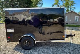 2026 Haulmark Passport Deluxe 5 x 10 Enclosed Cargo Trailer-2,990 GVW, 6’6″ Interior, V-Nose, Single Side Swing Door (PP510S2-D)-Black