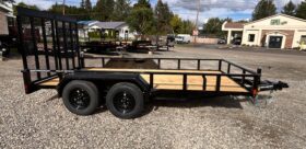 2027 BELMONT 7×14-7k LANDSCAPING UTILITY TRAILER w/SPRING ASSISTED 5′ SPLIT MESH RAMP GATE (LT614TT-7K)
