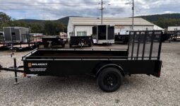 2027 BELMONT 6×12-3k SOLID SIDE UTILITY TRAILER w/SPRING ASSISTED 4′ FOLD FLAT MESH GATE (UT612SS)