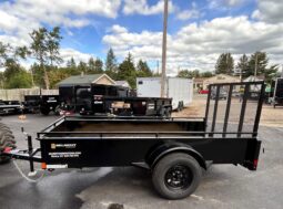 2027 BELMONT 5×10-3k SOLID SIDE UTILITY TRAILER w/SPRING ASSISTED 4′ FOLD FLAT MESH GATE (UT510SS)