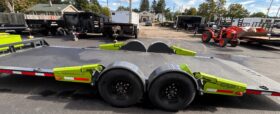 2027 BELMONT-FLATTRAK 7×22-14,000 LAY FLAT, TILT, DROP-DECK EQUIPMENT TRAILER w/HYDRAULIC JACK (FCH8022)