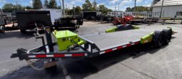 2027 BELMONT-FLATTRAK 7×22-14,000 LAY FLAT, TILT, DROP-DECK EQUIPMENT TRAILER w/HYDRAULIC JACK (FCH8022)