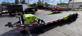 2027 BELMONT-FLATTRAK 7×22-14,000 LAY FLAT, TILT, DROP-DECK EQUIPMENT TRAILER w/HYDRAULIC JACK (FCH8022)