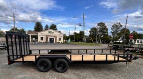 2027 BELMONT 7×20-10k LANDSCAPING UTILITY TRAILER w/SPRING ASSISTED 5′ SPLIT MESH RAMP GATE (LT620TT-10K)