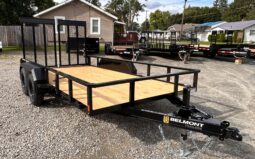 2027 BELMONT 7×14-7k LANDSCAPING UTILITY TRAILER w/SPRING ASSISTED 5′ SPLIT MESH RAMP GATE (LT614TT-7K)