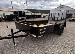 2027 BELMONT 6×12-3k SOLID SIDE UTILITY TRAILER w/SPRING ASSISTED 4′ FOLD FLAT MESH GATE (UT612SS)