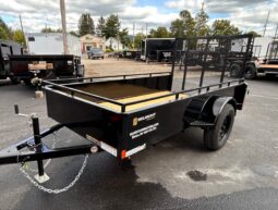 2027 BELMONT 5×10-3k SOLID SIDE UTILITY TRAILER w/SPRING ASSISTED 4′ FOLD FLAT MESH GATE (UT510SS)