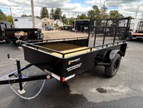 2027 BELMONT 5×10-3k SOLID SIDE UTILITY TRAILER w/SPRING ASSISTED 4′ FOLD FLAT MESH GATE (UT510SS)