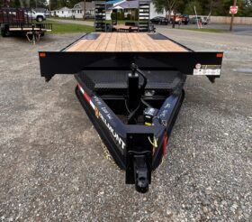2027 BELMONT 8.5×20-14k DECKOVER EQUIPMENT TRAILER w/5′ SPRING ASSISTED LADDER RAMPS (DO920-14K)
