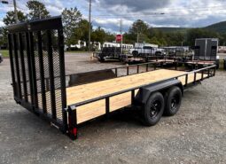 2027 BELMONT 7×20-10k LANDSCAPING UTILITY TRAILER w/SPRING ASSISTED 5′ SPLIT MESH RAMP GATE (LT620TT-10K)