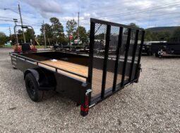 2027 BELMONT 6×12-3k SOLID SIDE UTILITY TRAILER w/SPRING ASSISTED 4′ FOLD FLAT MESH GATE (UT612SS)