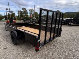 2027 BELMONT 6×12-3k SOLID SIDE UTILITY TRAILER w/SPRING ASSISTED 4′ FOLD FLAT MESH GATE (UT612SS)