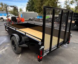 2027 BELMONT 5×10-3k SOLID SIDE UTILITY TRAILER w/SPRING ASSISTED 4′ FOLD FLAT MESH GATE (UT510SS)
