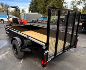 2027 BELMONT 5×10-3k SOLID SIDE UTILITY TRAILER w/SPRING ASSISTED 4′ FOLD FLAT MESH GATE (UT510SS)