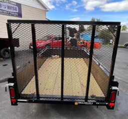 2027 BELMONT 5×10-3k SOLID SIDE UTILITY TRAILER w/SPRING ASSISTED 4′ FOLD FLAT MESH GATE (UT510SS)