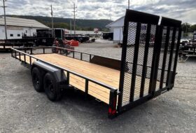 2027 BELMONT 7×20-10k LANDSCAPING UTILITY TRAILER w/SPRING ASSISTED 5′ SPLIT MESH RAMP GATE (LT620TT-10K)