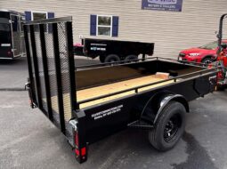 2027 BELMONT 5×10-3k SOLID SIDE UTILITY TRAILER w/SPRING ASSISTED 4′ FOLD FLAT MESH GATE (UT510SS)