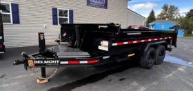 2027 BELMONT 7×14 LOW PROFILE DUMP TRAILER-14,000 GVW, 3 WAY COMBO GATE, RAMPS & D-RINGS (DLX8214-14K)